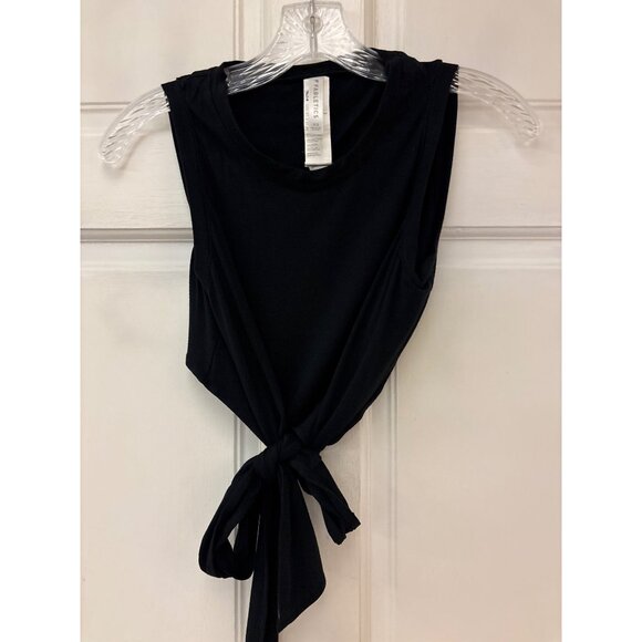 Fabletics Marissa Tie-Up Tank Black XS Sleeveless Wrap-Back Design - Picture 2 of 14